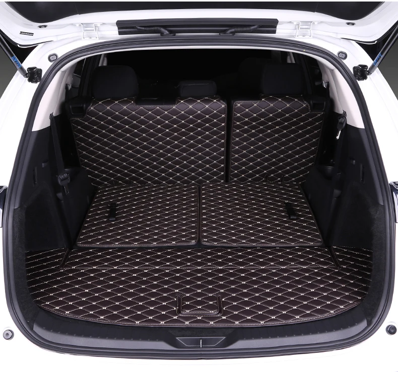 

luxury fiber leather car trunk mat for mazda cx-8 2017 2018 2019 2020 car accessories