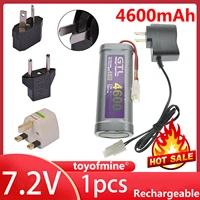 1x 7 2v 4600mah ni mh rechargeable battery cell pack graybattery charger