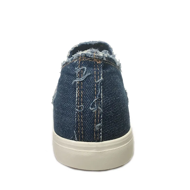 

New Denim Shoes Men Non-slip Canvas Shoes High Quality Men's Casual Shoes Male Brand Loafers Breathable Fashion Style K037