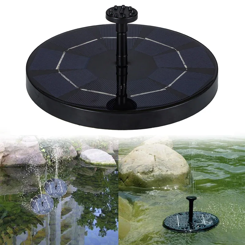 Солнечный фонтан плавающий садовый водяной украшение бассейна с питанием от