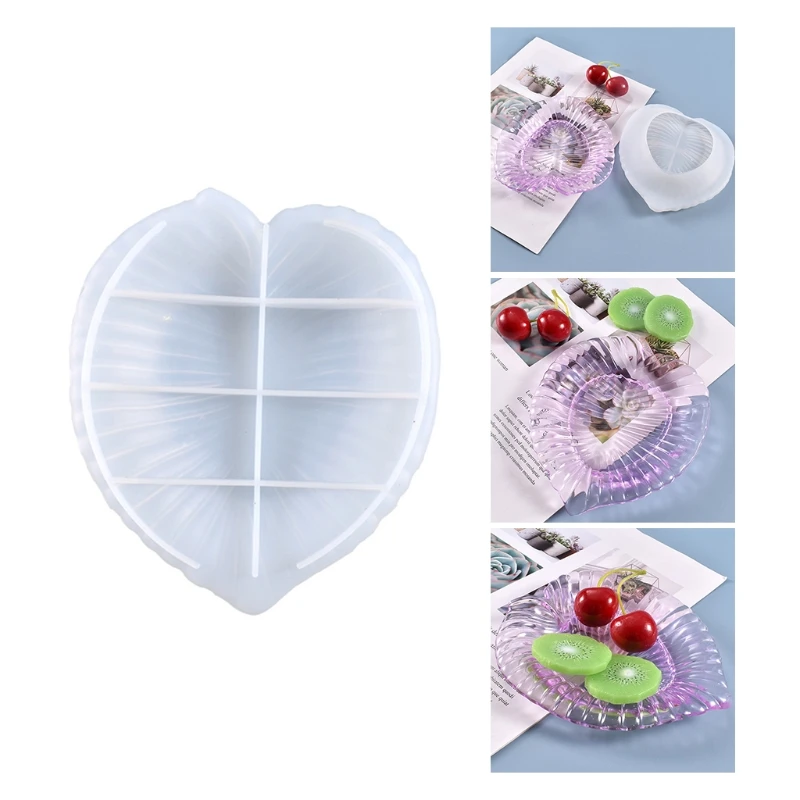 

Ashtray Holder Mould Leaf Silicone Resin Casting Mold Tray Making Molds Epoxy Storage Tool DIY Craft Home Decoration A5KE
