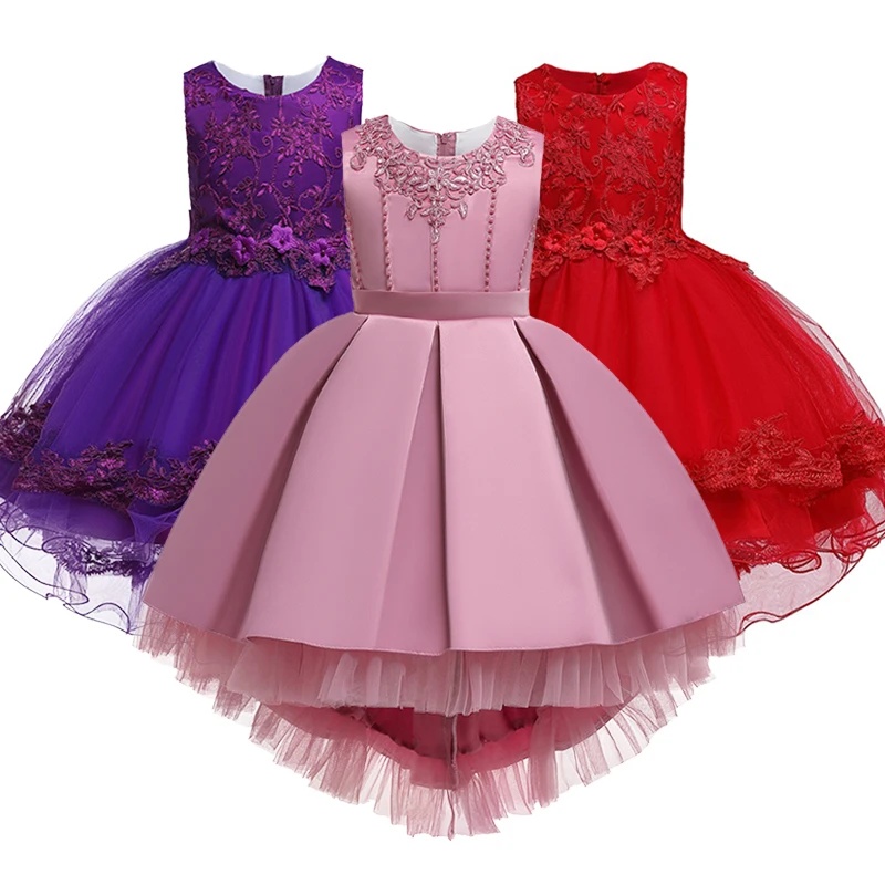 Детская одежда для девочек элегантная Свадебная обувь с жемчугом лепестками