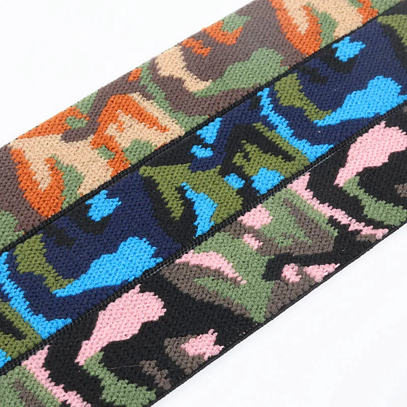 25 мм Камуфляжный узор эластичная лента 2 5 см на талию ремешок для обуви домашний