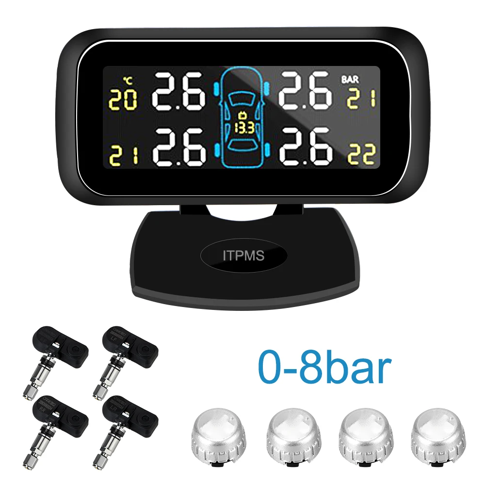 

Cigarette Lighter Type TPMS Tire Pressure Monitoring System Wireless Digital LCD Display Auto Security Alarm Systems