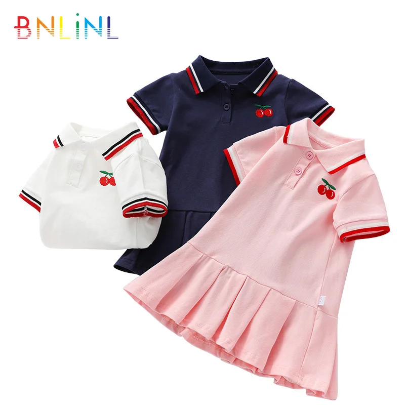 2020 New Design Gilrs Polo Dress Tennis Girls Sports Fancy Stylish Cat Clothes Cotton Teenager Play | Детская одежда и обувь