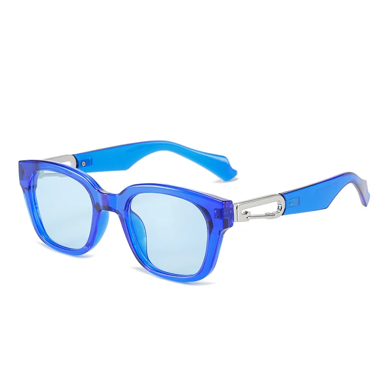 

2022 New Square Sunglasses Men Women Metal Snap Big Frames Sun Glasses Fashion Brand Designer Shade Eyewear UV400