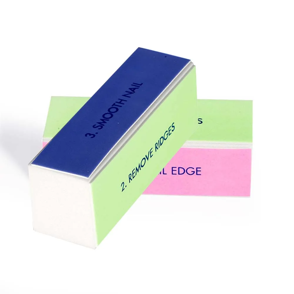 4 шт пилочка для ногтей буферный блок форма пилка УФ гель белый лак Маникюр