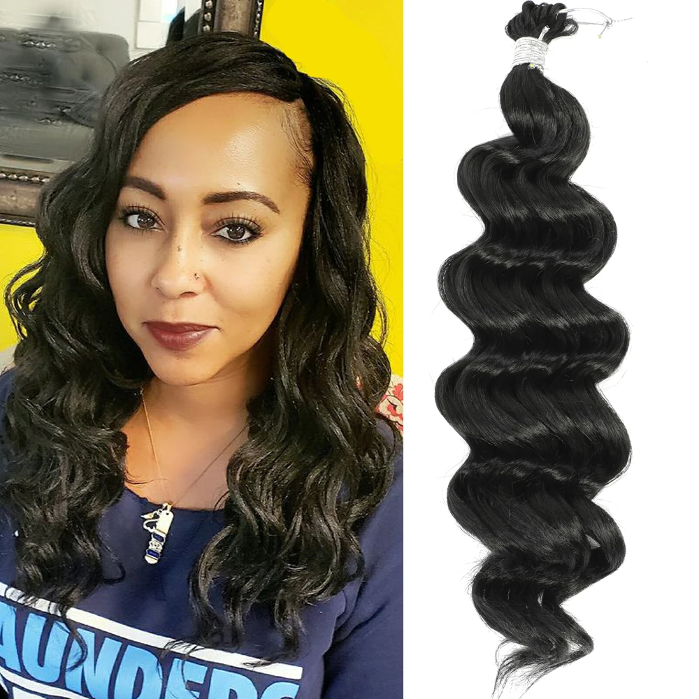 

Ocean Wave Crochet Braids Hair 14Inch Water Wave Crochet Braids Hair Synthetic Body Wave Crochet Braids Hair Extensions