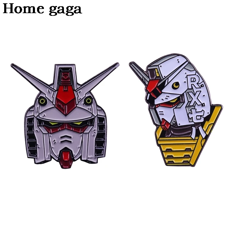 

DB372 Homegaga Anime Robot Cartoon Creative Metal Brooch Pins Denim Jacket Pin Jewelry Decoration Badge for Clothes Lapel Pins