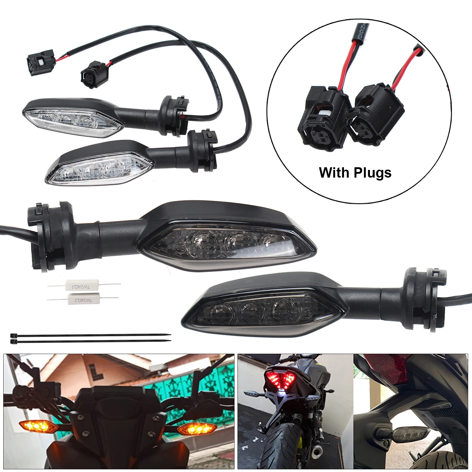 

Turn Signal LED Indicator Blinker Light For YAMAHA YZF-R1 S M 2015 2016 2017 2018 2019 2020 MT-10 16-20 Motorcycle