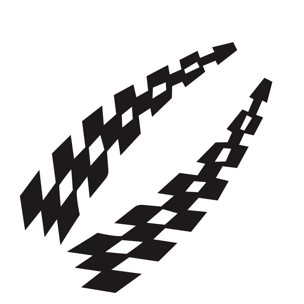 Гоночные наклейки автомобильные колесо брови клетчатые флаги отражатель