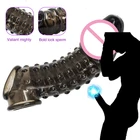 Кольца целомудрие, рукав многоразовые насадки на пенис, эякуляция Силиконовое кольцо для пениса, эротические игрушки для взрослых для мужчин, игры