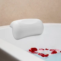 spa bath pillow soft with suction cups bathroom accessories non slip easy to clean bathtub headrest
