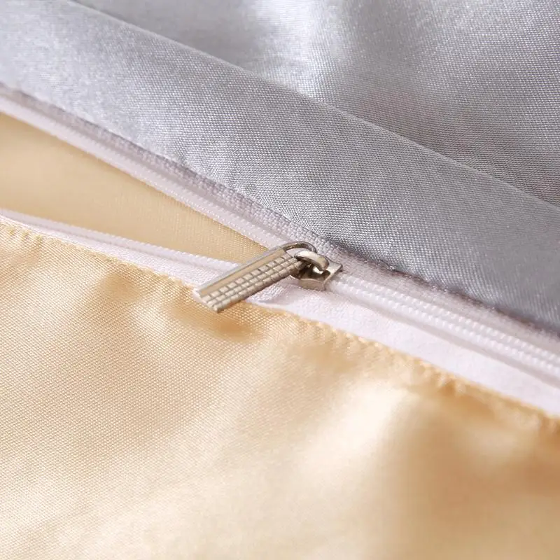 Роскошный Шелковый атласный комплект постельного белья 4 шт. Комплект