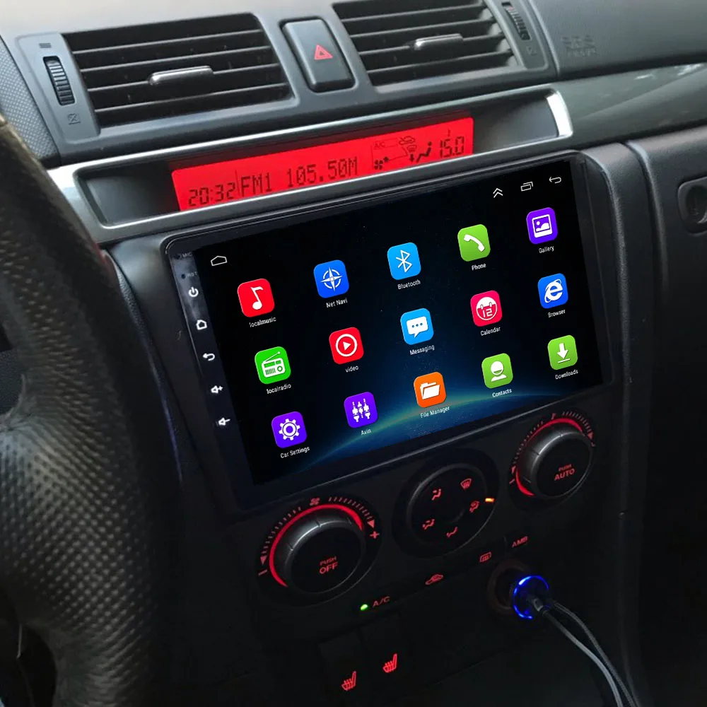 New 4G LTE 2G+32G Android 10.0 DSP Car Radio Multimedia Video Player For Mazda 3 bk 2004-2009 Mazda3 Navigation GPS 2 din DVD | Автомобили