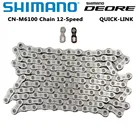 Цепь Shimano DEORE CN-M6100 для горного велосипеда, 12 Скоростей, 118L 124L, 2020