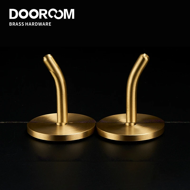 Настенные крючки Dooroom латунные без подшипников для ванной комнаты кухни прихожей