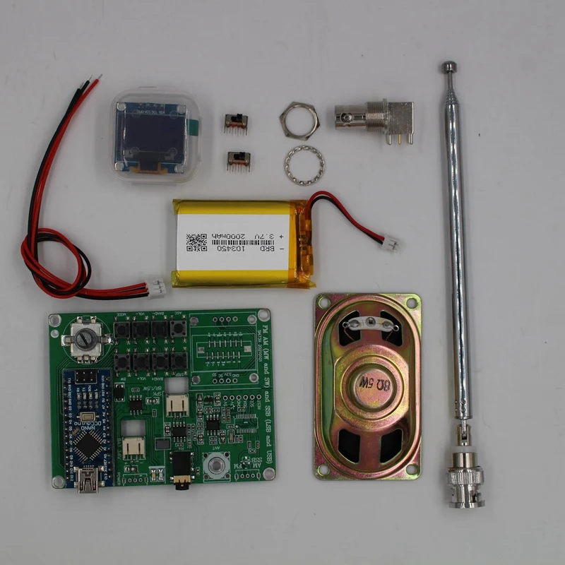 

SI4732 All Band Radio Receiver FM AM (MW&SW) SSB (LSB&USB) Speaker Ham Radio Bands Pre Configured with Battery Antenna