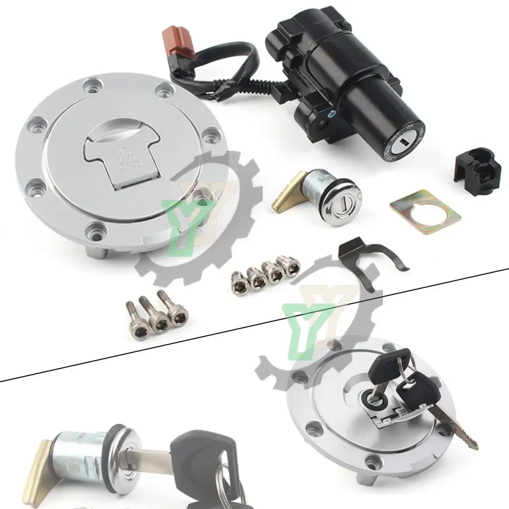 

Motorcycle Gas Fuel Tank Cap Cover Seat Ignition Switch Helmet Lock Contact Key Set For Honda CBR1000RR 2008-14 CBR600RR 2007-14