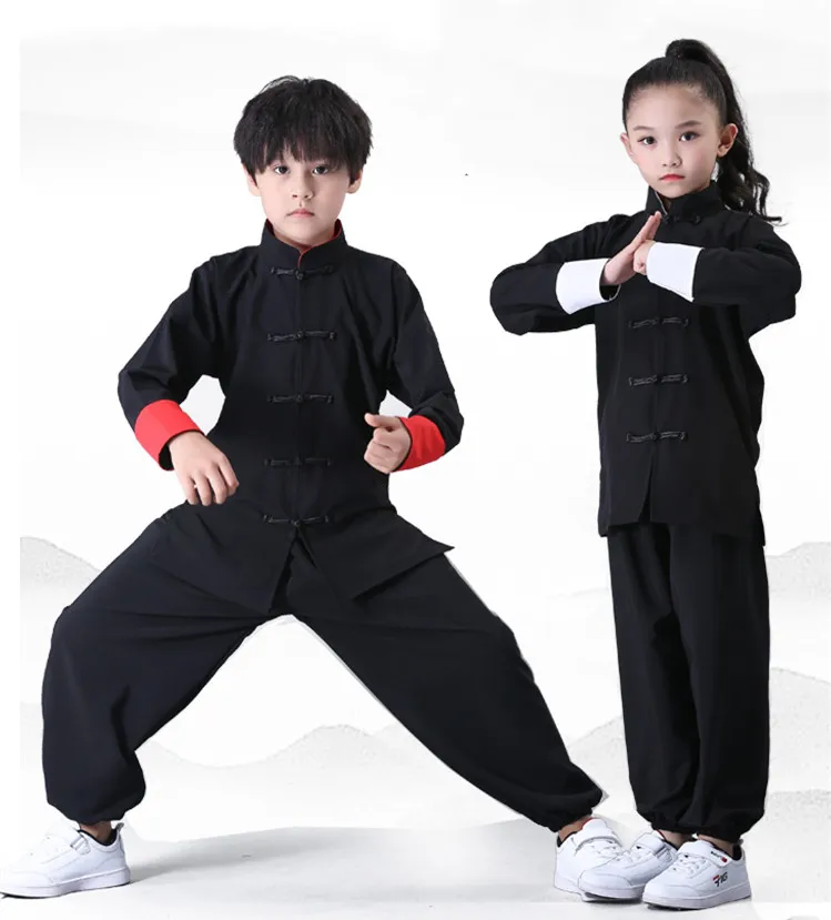 Детская художественная одежда тренировочная для детей в стиле Тай-Чи кунг-фу