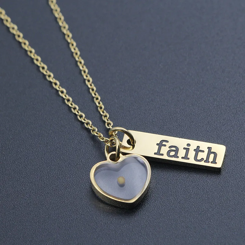 Ожерелье из нержавеющей стали с настоящим семенем горчицы | Украшения и