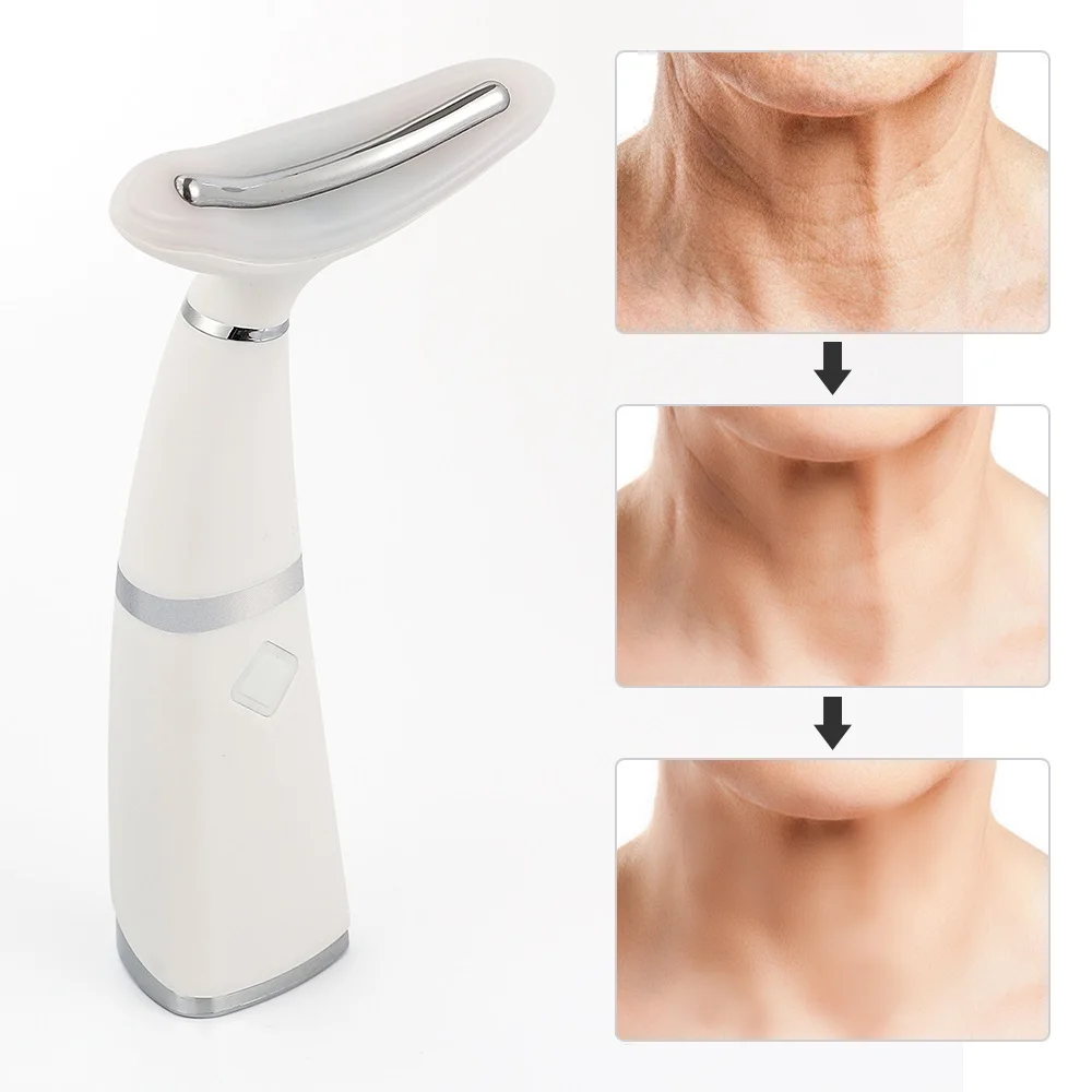 

Remove Double Chin Device LED Photon Heating Therapy Anti-Wrinkle Neck Care Tool Vibration Skin Lifting Tighten Massager