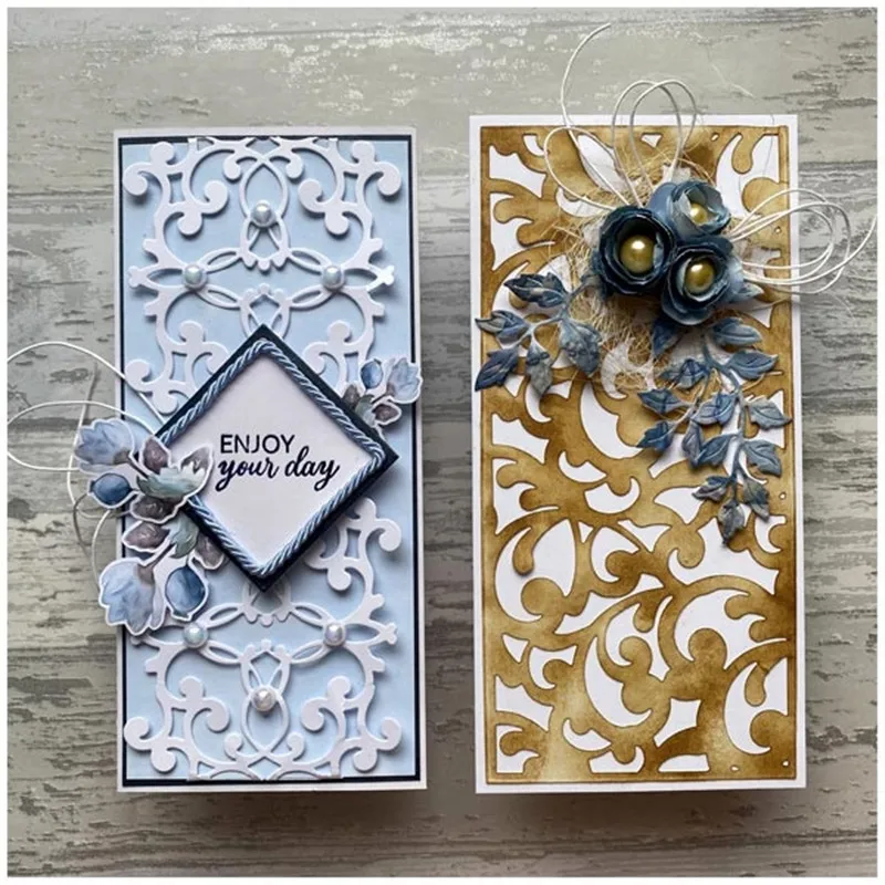 Новый 2021 наслоения металлический Трафаретный вырубной штамп и Скрапбукинг для