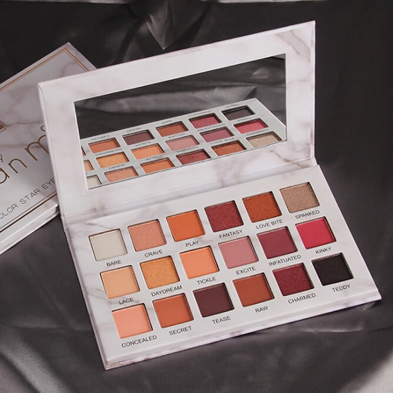 Палитра теней Beauty Creations Tease me 18 цветов блестящие матовые красные| |