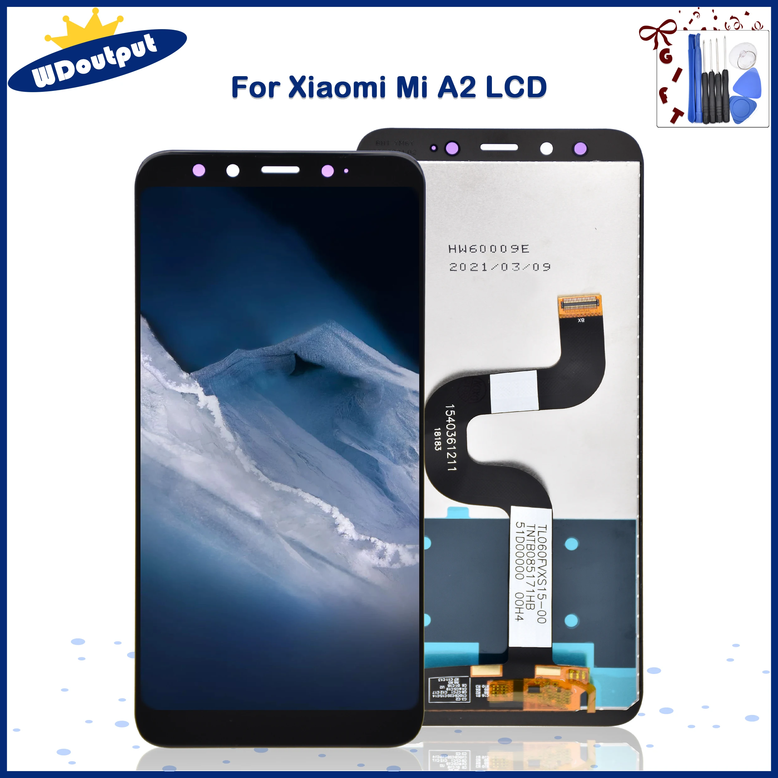 ЖК дисплей 5 99 дюйма для Xiaomi Mi A2 6X сенсорный экран с дигитайзером 6X/A2 запасные