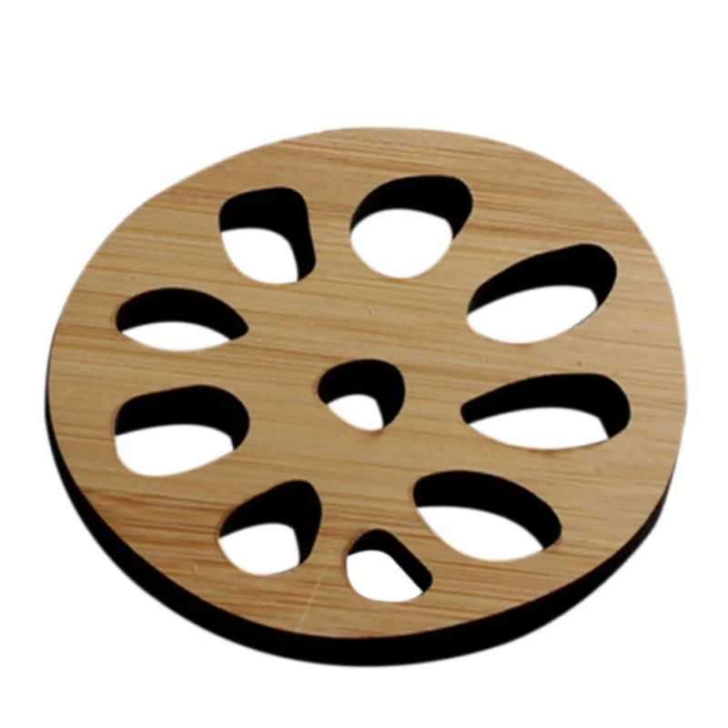 Коврик с ручными подставками для чайника бамбуковый коврик изоляционный чайный