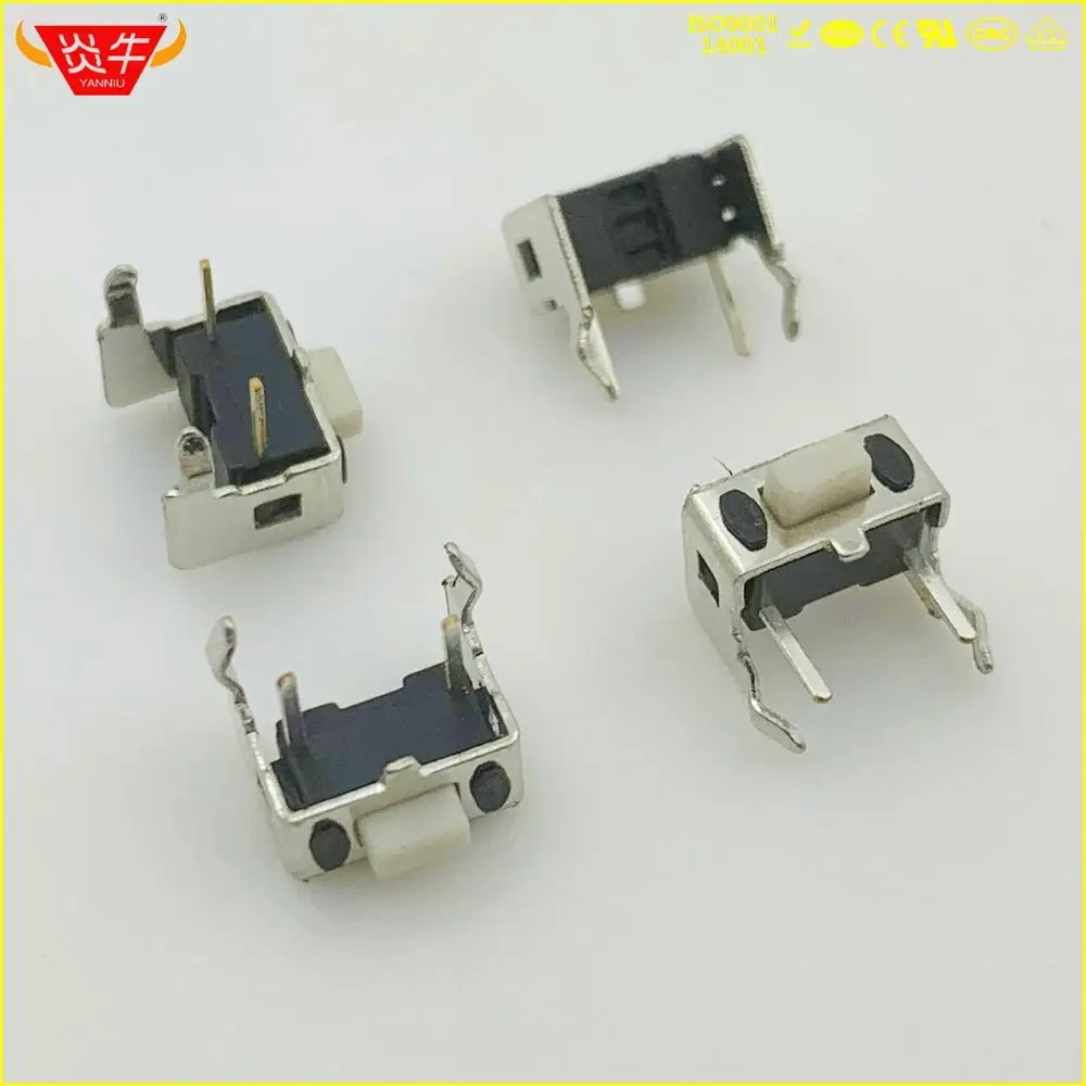 6 3 5 2P с кронштейном тактовый переключатель боковая вилка прямоугольный 2PIN
