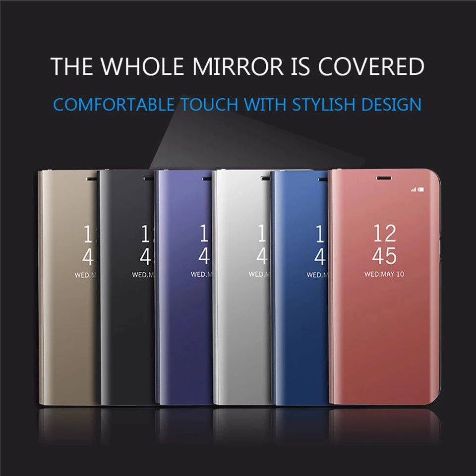 

protect shell poco-m3 case smart mirror flip phone covers for pocophone poco m3 m 3 3m xiaomi pocom3 global 6.53'' coque fundas