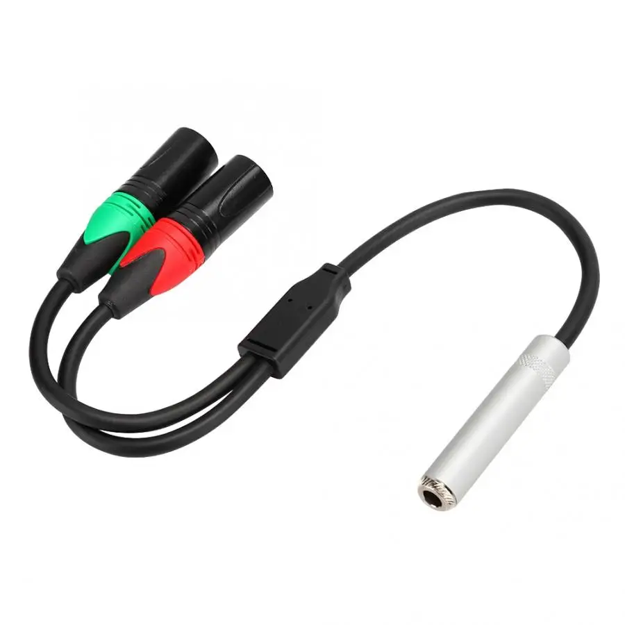 0 3 м 24AWG двойной экран из чистой меди 6 35 гнездо к двойному XLR Штекерный аудио