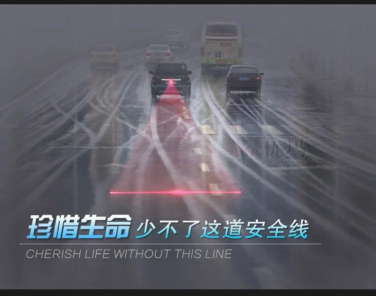 Автомобильная Лазерная противотуманная фара для автомобиля хвост светильник