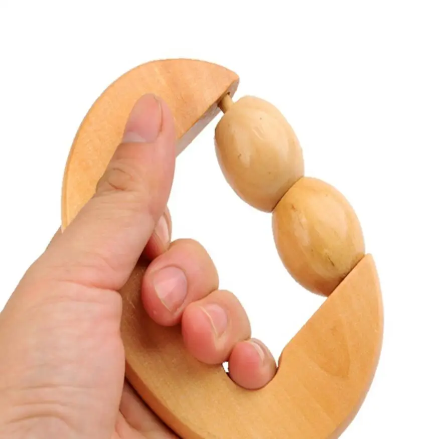 Новый деревянный массажер HANRIVER два шариковых ролика смешанная партия