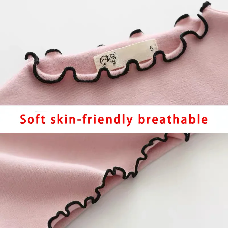 Детская футболка с длинными рукавами для девочек джемпер осенняя Повседневная