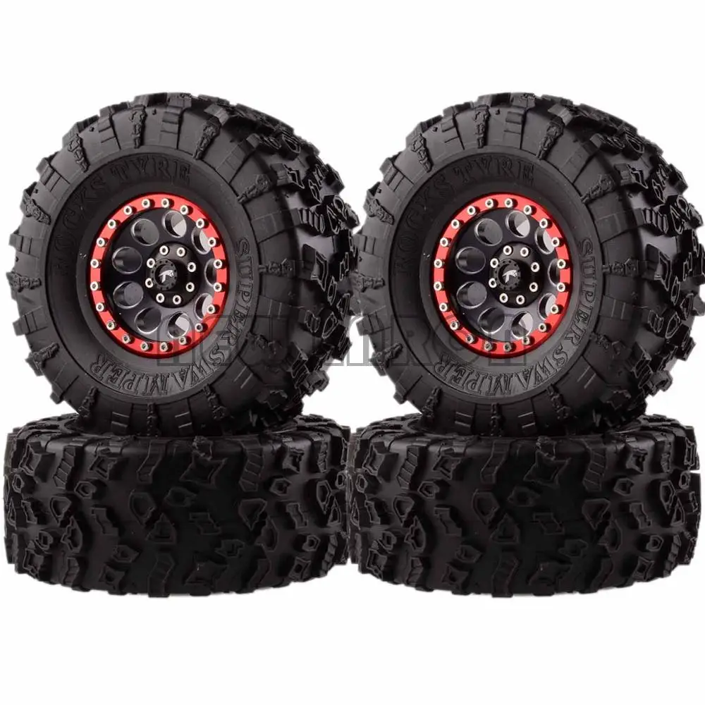 Новые ENRON 4P алюминиевые 2," Beadlock колеса и 132 мм шины для RC 1/10 модели Axial Yeti/Wraith RC Гусеничный