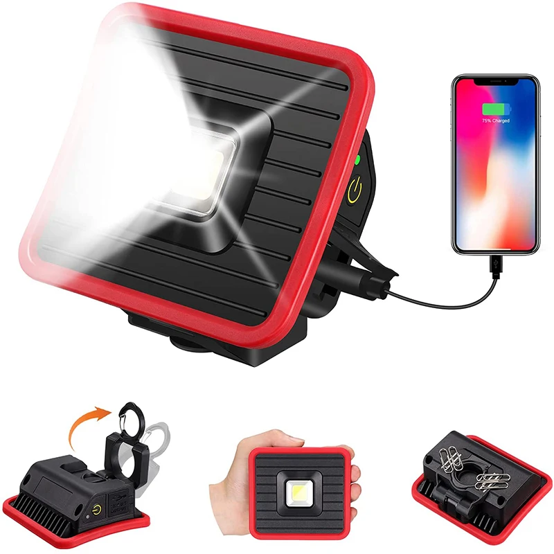 

Rechargeable Work Light Bulit-in Battery Handheld Floodlight Waterproof LED Work Lamps For Outdoor Camping Hiking Emergency