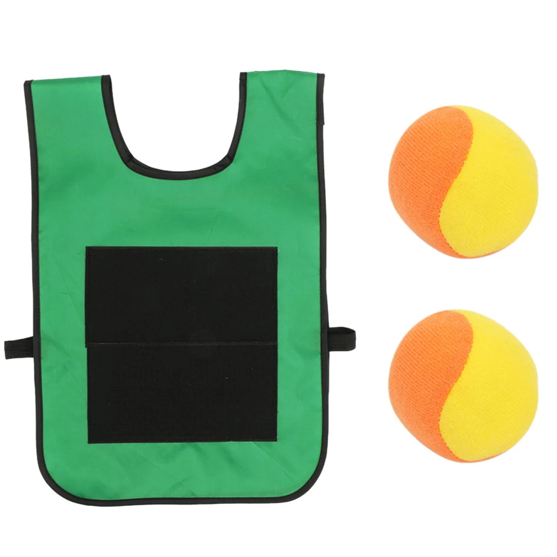 Бирка для Dodgeball Sticky Vest Catch Toss Game Sticky Target Ball жилет для детей, желтый, оранжевый и так далее - Цвет: Green