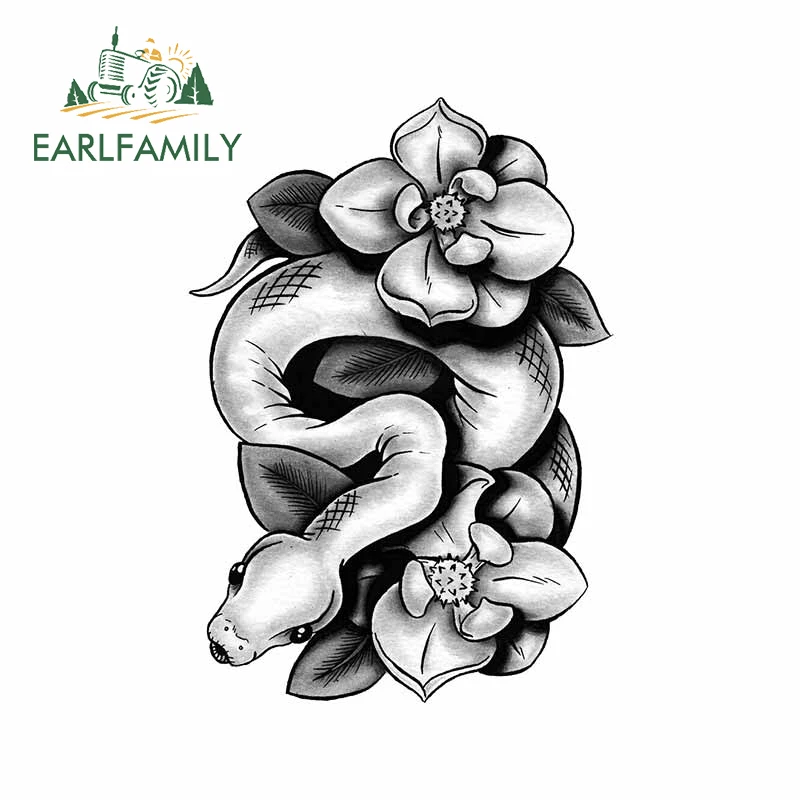 EARLFAMILY 13 см x 9,2 см для снека и цветы Смешные Автомобильные Наклейки на авто грузовик наклейка в виде окна Водонепроницаемый автомобиля Assessoires защита от солнечных лучей