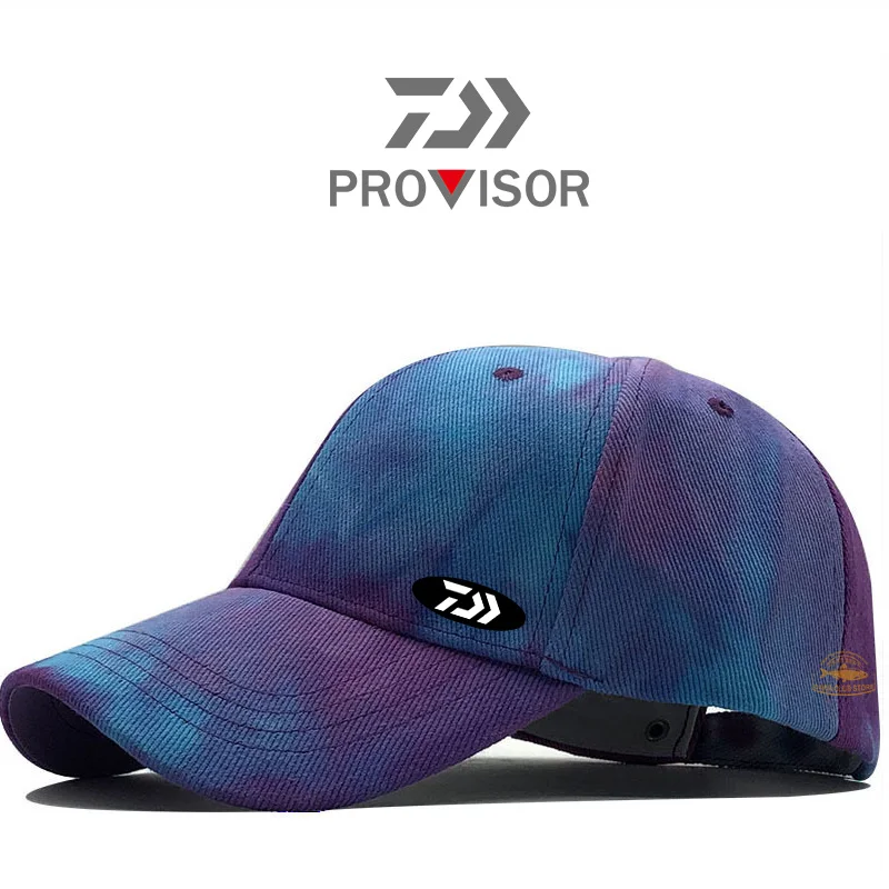

Daiwa Men and Women Fishing Breathable Sun Hat Summer Outdoor Sports Fashion I Tie-dye Baseball Cap Cycling Windshield Visor