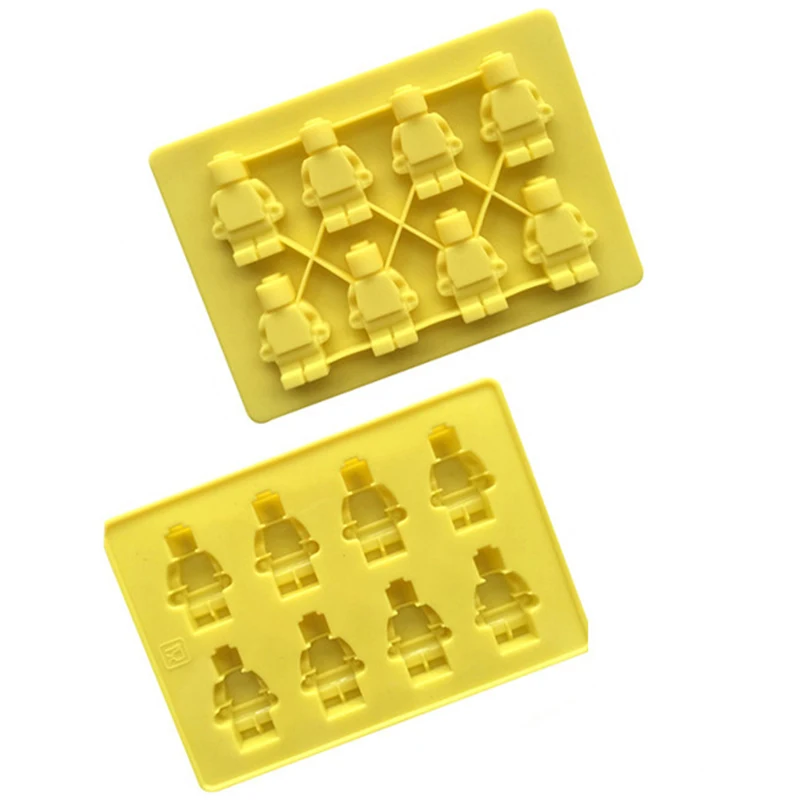 3D форма для изготовления кубиков льда робот помадка украшения торта шоколадные