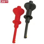 Тестовый зажим с крючком UTC01 комплектующие для мультиметра, UNI-T, M4, резьбовой крючок, длина зонда 62 мм, безопасная ручка, зажим типа крокодил