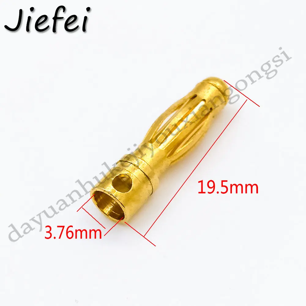 

100-1000 шт. латунные 2 мм 3,5 мм 4 мм штекерные вилки типа «банан» Позолоченные вилки типа «банан» наборы коннекторов для радиоуправляемых аккумуляторов головка
