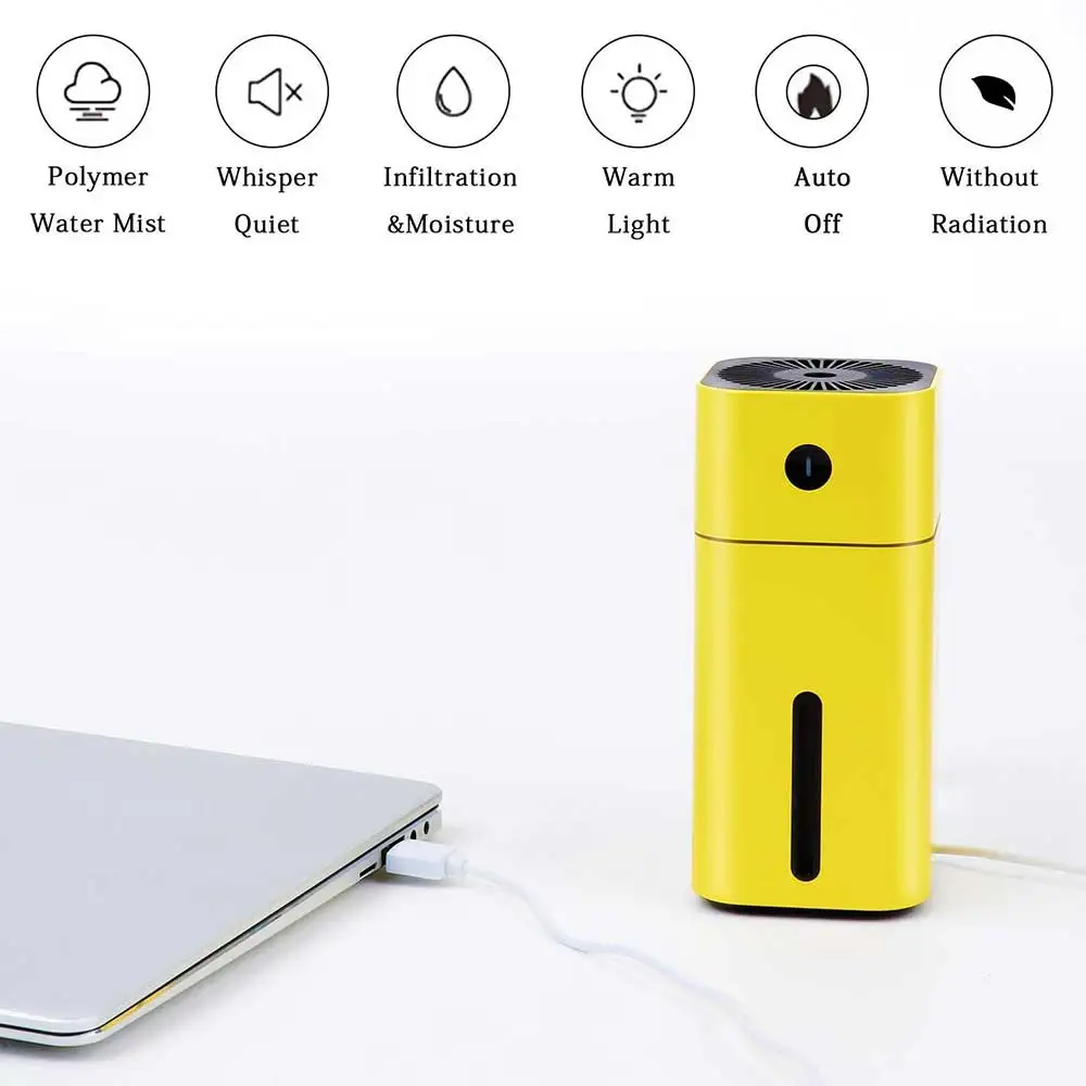 Ultrasonic Air Humidifier Essential Oil Diffuser With 7 Color Lights Electric Aromatherapy USB Car Aroma | Дом и сад