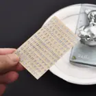 Буквы Алфавита диаметром 3 мм с блестками, декоративные наклейки из эпоксидной смолы, цифры, подсвечивающие буквы