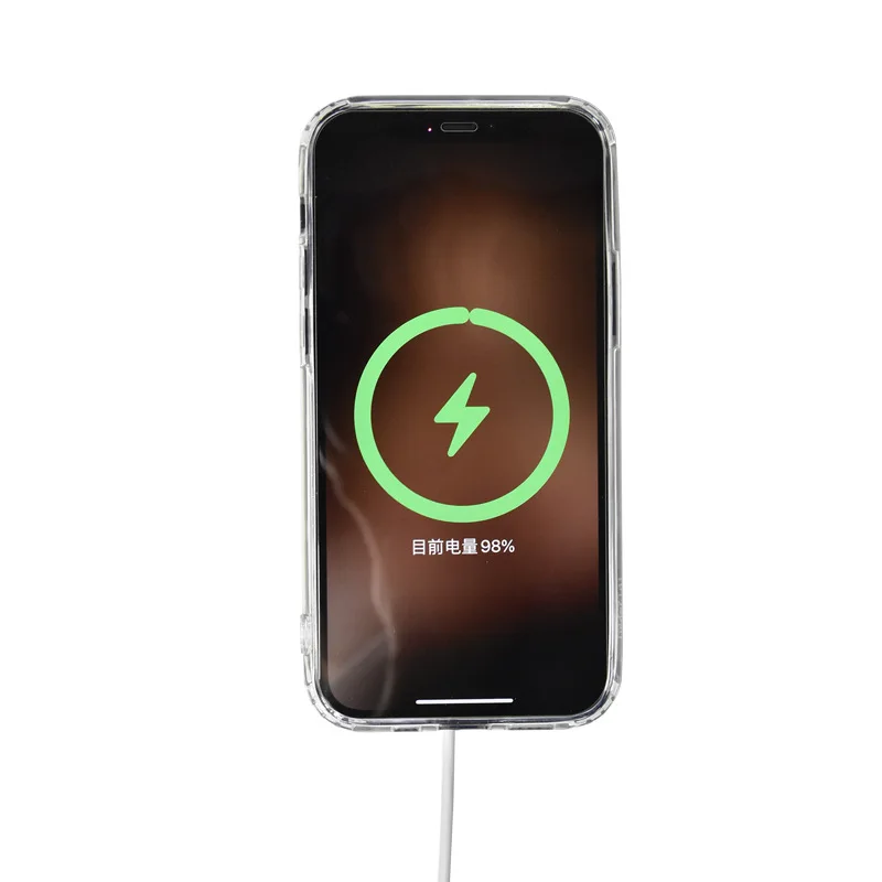 

For Apple 12ProMax Transparent Wireless Charging MagSafe Magnetic 11 High Quality Phone Case Silicone Protective Sleeve Mini Hot
