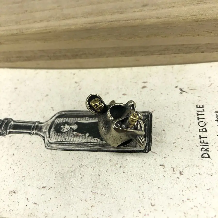 EDC инструменты латунные бусины для ножей латунный злой шнурок с Микки Маусом