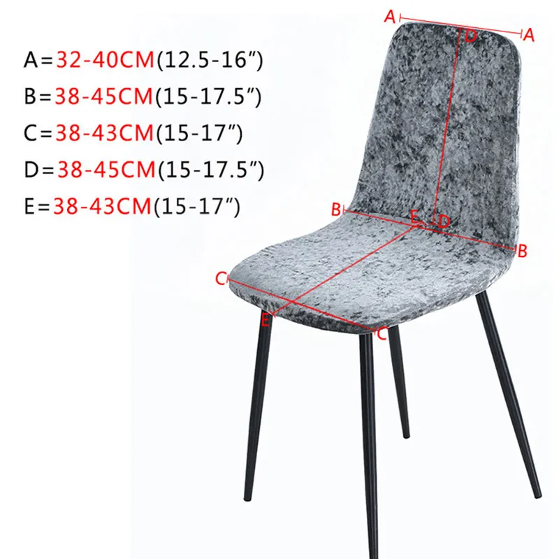 

Plastic Dining Chair Cover Polyester Comfortable Flannel Jacquard Chair Cover Durable Wear-resistant Elastic Chair Cover