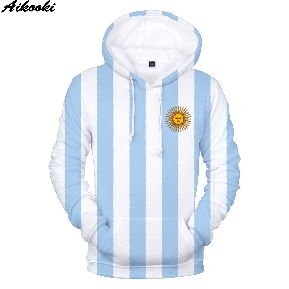 Худи с флагом Аргентины фанаты 3D Толстовка для мужчин и женщин повседневные худи